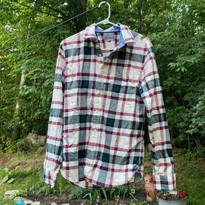LL Bean size M, plaid shirt